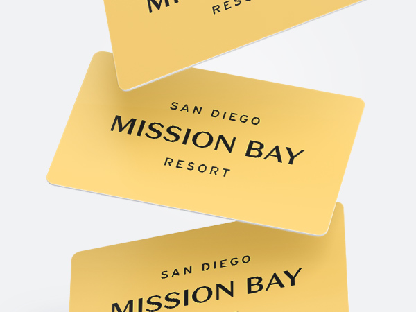 San Diego Mission Bay Resort gift cards.