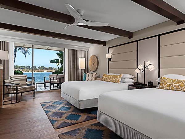 Spacious Guestroom By The Ocean With Two Queen Beds.