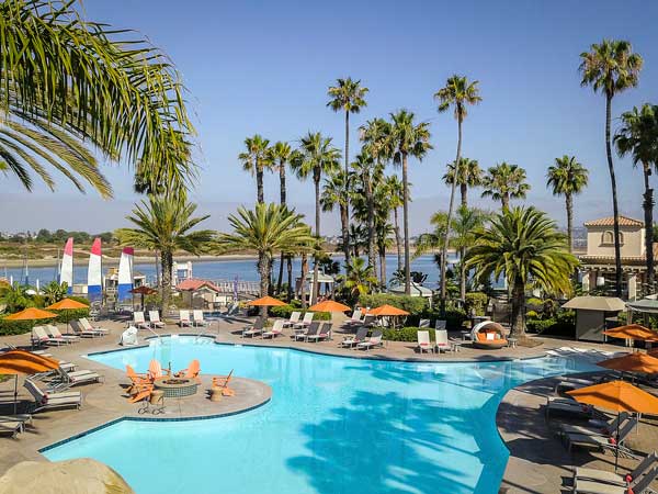 Aerial view of the Mission Bay pool.