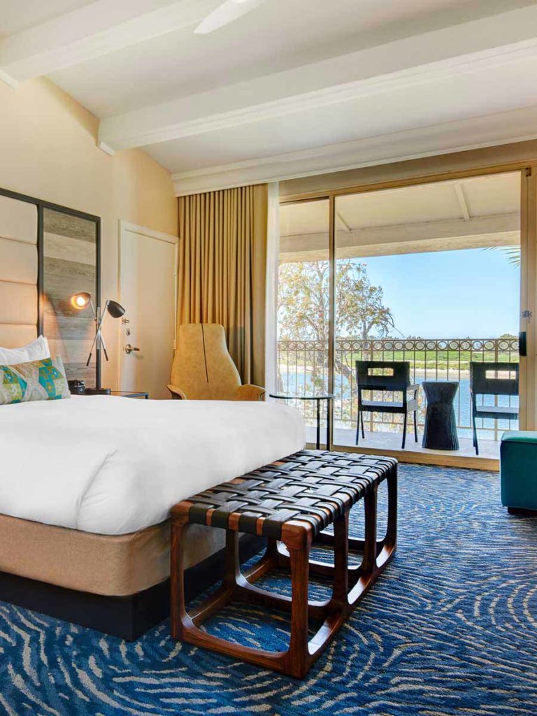 Barron Suite Room with king size bed at San Diego Mission Bay Resort