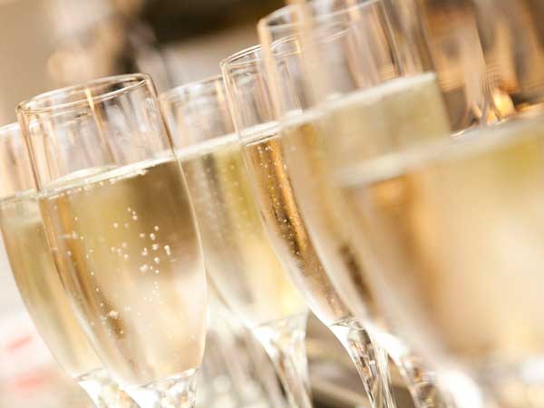 Champagne celebration in San Diego