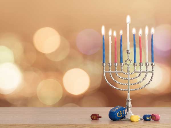 Hanukkah Menorah at San Diego Resort Hotel