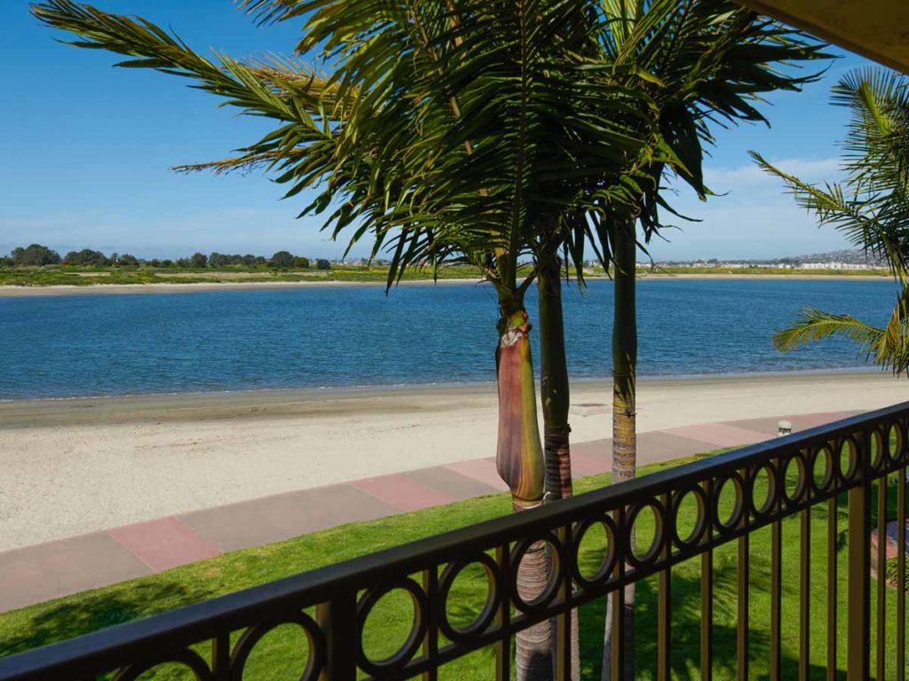 Waterfront view at San Diego Mission Bay Resort