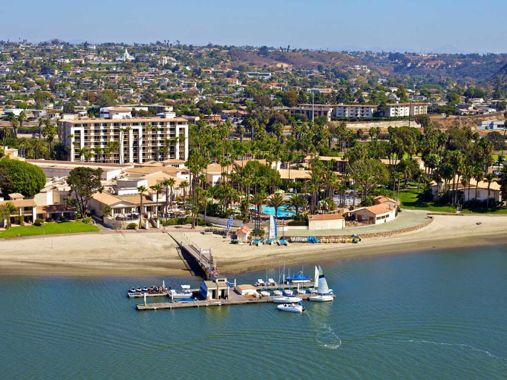 Private Beach at San Diego Mission Bay Resort