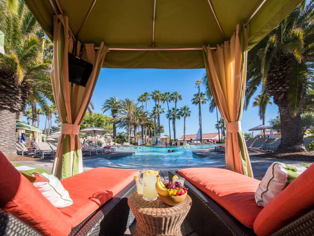 Beach cabana at San Diego Mission Bay Resort