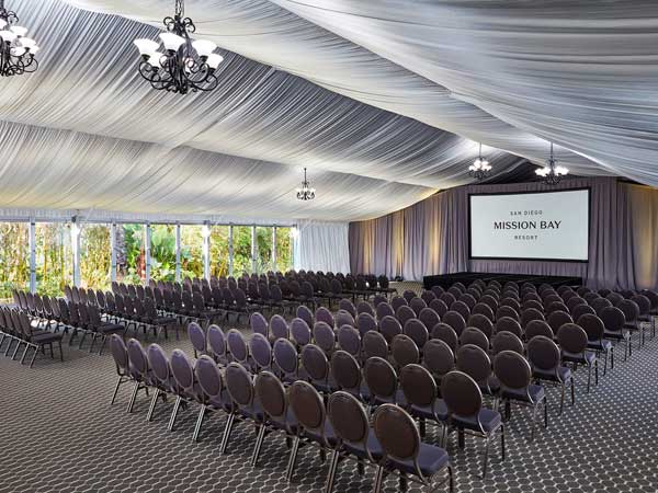 meeting room under a tent