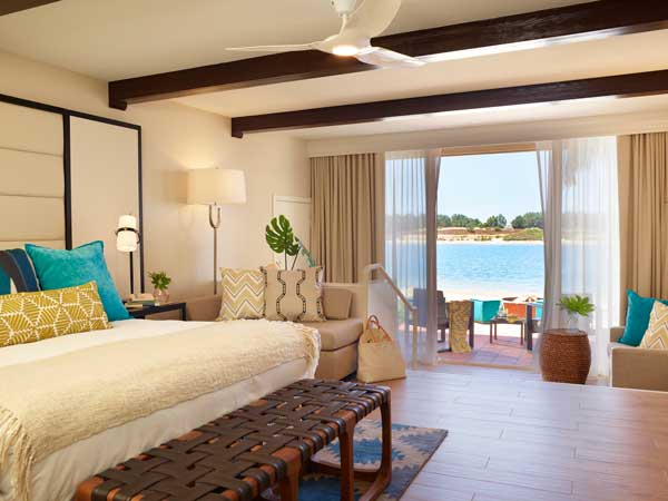 Ocean front guestroom.