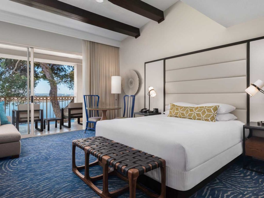 Guestroom With A Patio In San Diego.