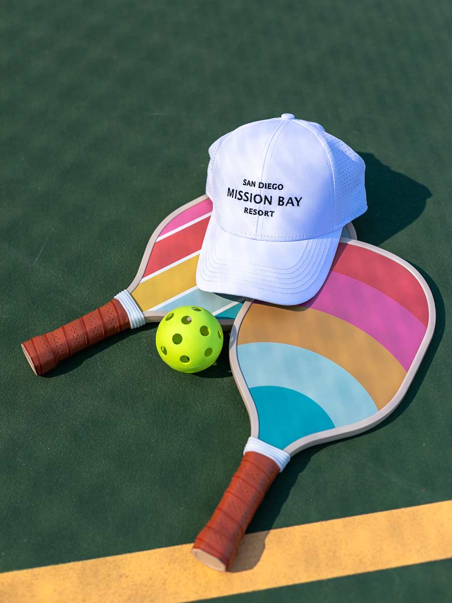 Pickleball Paddles And Mission Bay Resort Hat