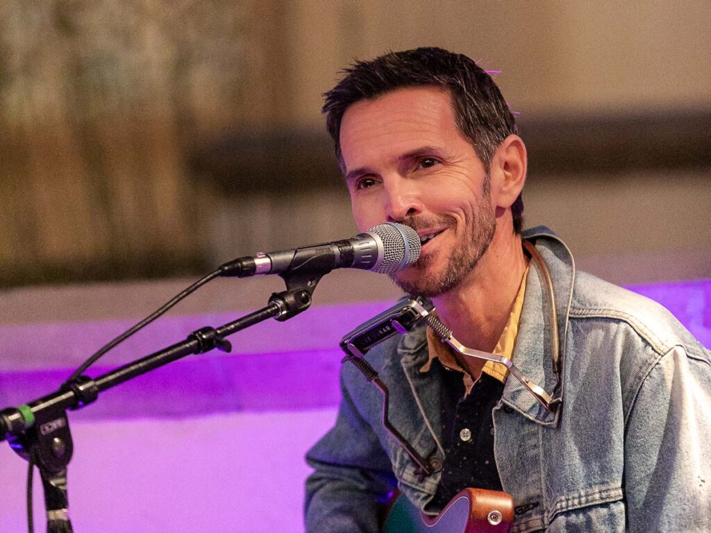 Singer At A Microphone
