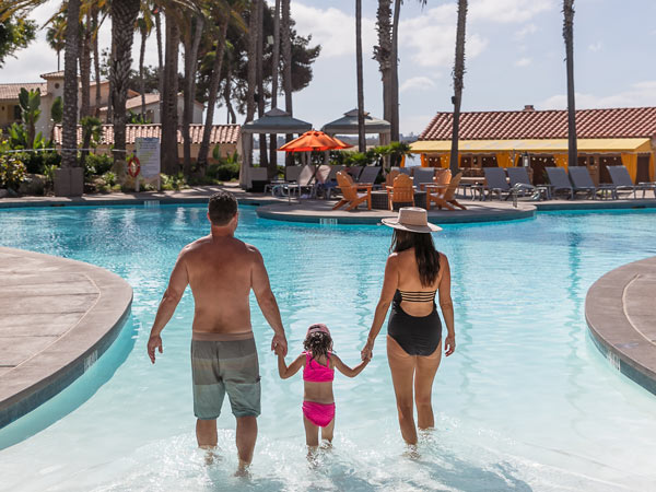 Family In The Mission Bay Resort Pool