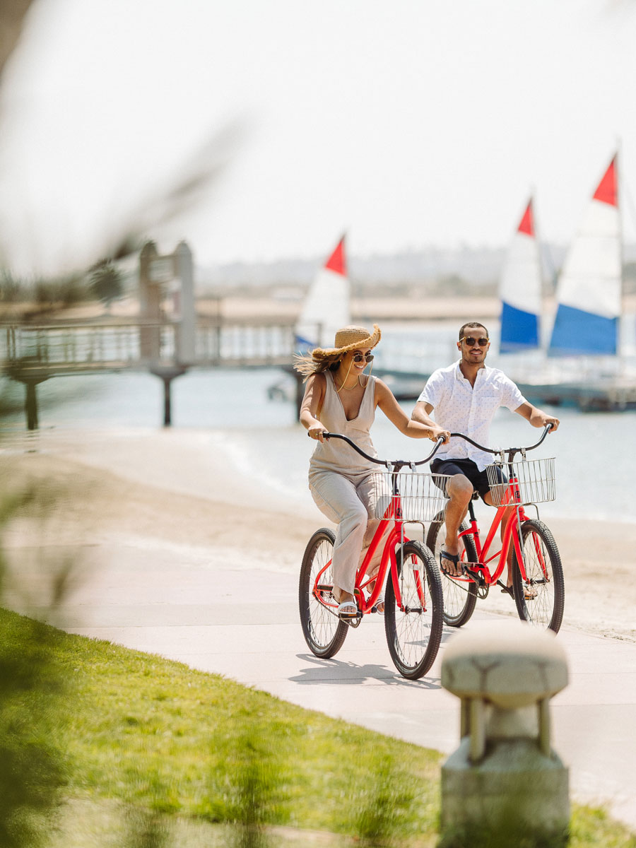Riding Bikes By The Ocean
