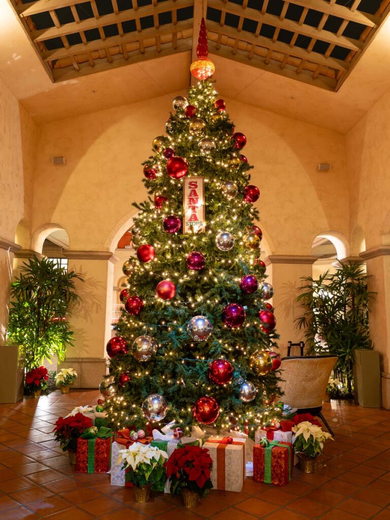 Christmas Tree At San Diego Mission Bay Resort