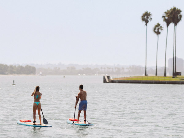 Couple On Paddleboards