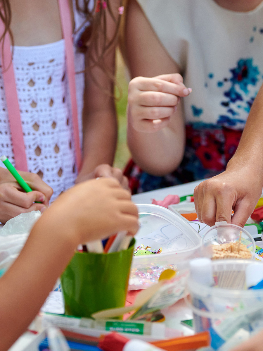 Kids Doing Crafts