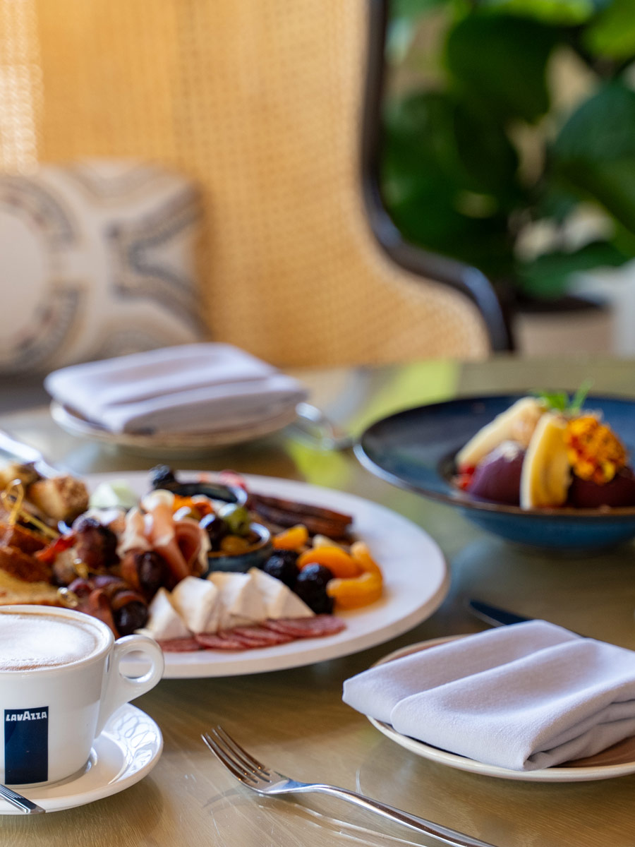 plates of food on table